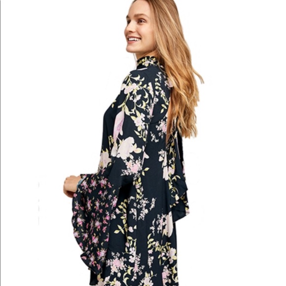 Free People Tate TunicMini Dress in Midnight Combo - Picture 3 of 5